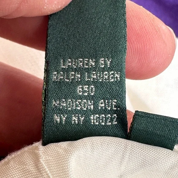 Ralph Lauren Winter White A Line Linen Skirt Sz 2P - Picture 6 of 6